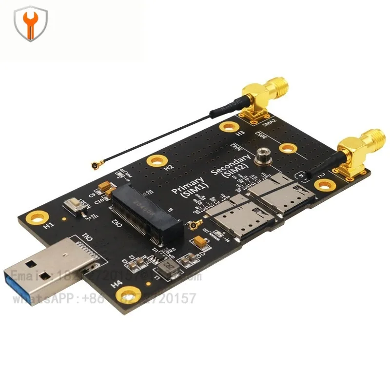M.2 Key B to USB 3.0 Adapter Board Dual NANO SIM Card Slot 3G 4G 5G Module Test Card