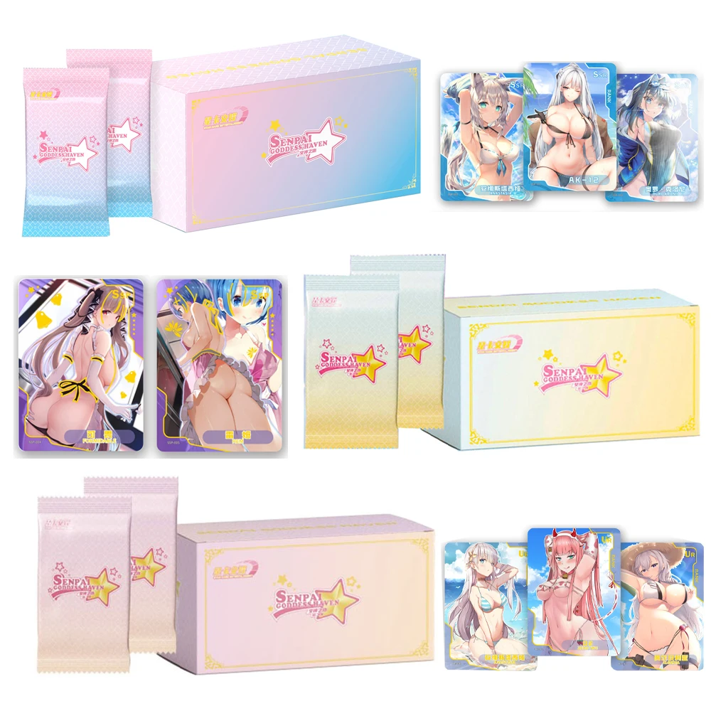 Goddess Story Collection PR Card Full Set Anime Games Girl Party Swimsuit Bikini Feast Booster Box Doujin Toys And Hobbies Gift