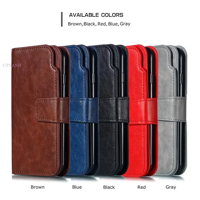 Leder Neun Karten Brieftasche Fall Für Samsung Galaxy S24 Ultra S23 FE S22 S20 S21 Plus S10 S9 S8 Plus Hinweis 20 Telefon Abdeckung – Detail 1