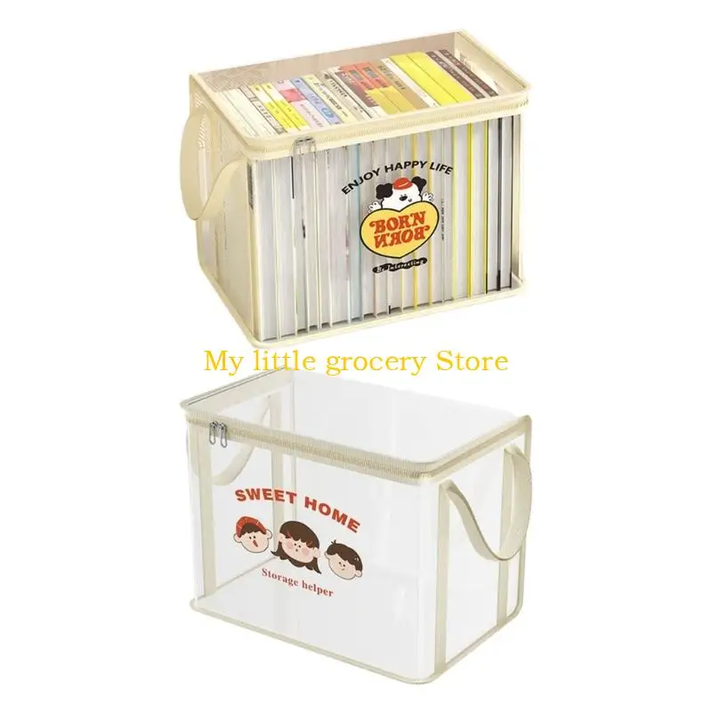 D5BD Large Capacity Waterproof Foldable Storage Bin Reinforced Handles For Clothes Toy Home Use