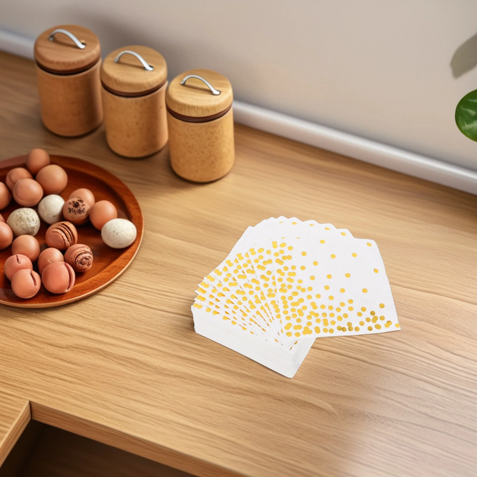 

Foil Napkins 3-Ply Strong Absorbent for Party Wedding Birthday Holiday Event Table Decoration Disposable Guest Hand