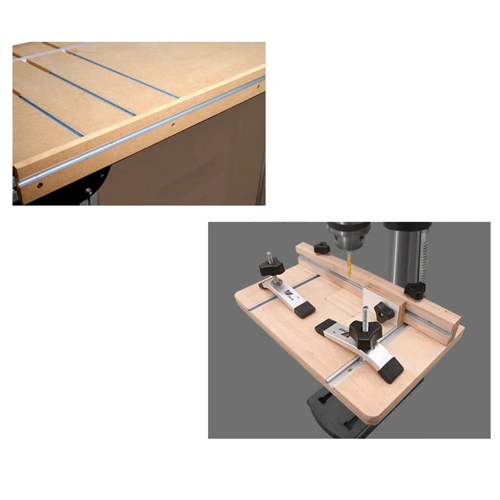 Aluminum 34x12 T Track Ratchet Clamp Holder Perfectly Suited for Precision Work on Various For Woodworking Machines
