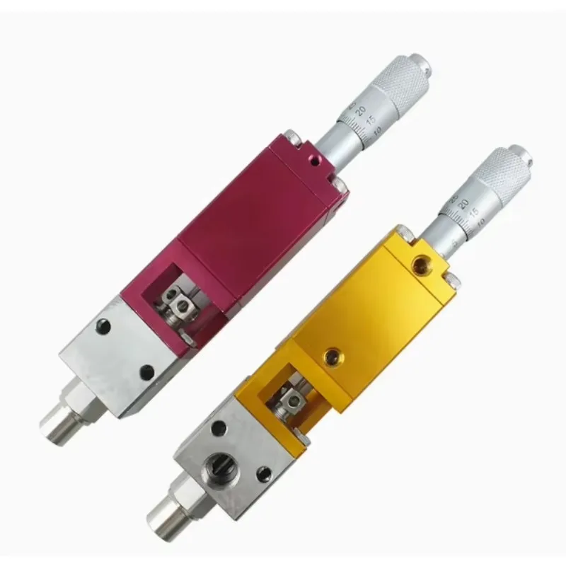 Single liquid dispensing valve Micrometer Luer interface Thimble glue valve Precision fine-tuning