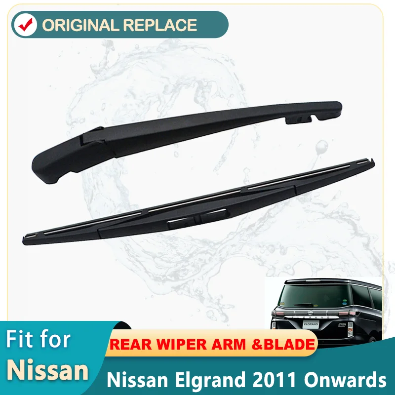 Car Wiper Blade For Nissan Elgrand 2011 Onwards Rear Back Windshield Windscreen Rear Hatchback Windscreen Wiper Arm blade 305mm