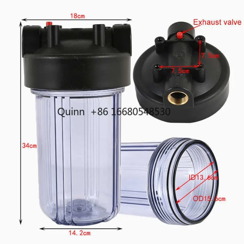 

HCSimPure 5-Inch PP Whole House Water Filter Housing Pump Sediment Universal System Pre-Filtration Treatment 1 Year Warranty