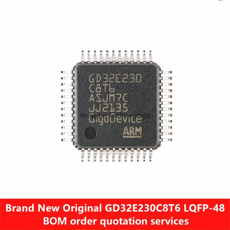 New Original GD32E230C8T6 LQFP-48 ARM Cortex-M23 32-bit Microcontroller-MCU Chip