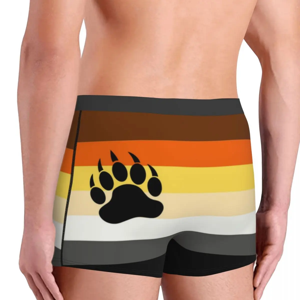 Gay Bear Paw Underwear Male Sexy Print Custom Lgbt Pride Boxer Shorts Panties Briefs Breathbale Underpants