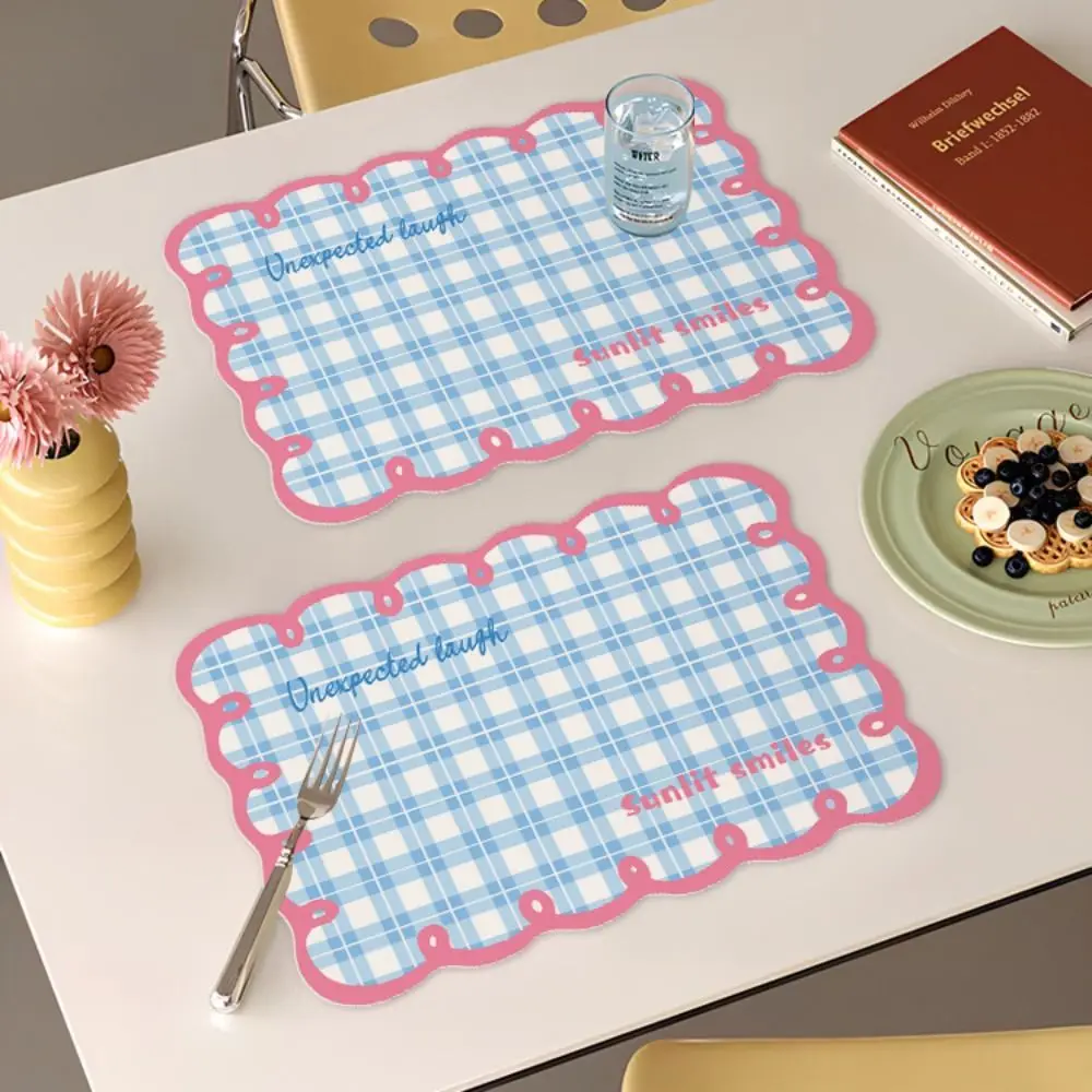 New Dopamine Placemats Water-Absorbing Anti-slip Table Mat Heat Insulation Oil-Absorbing Coaster Table Decoration Accessories