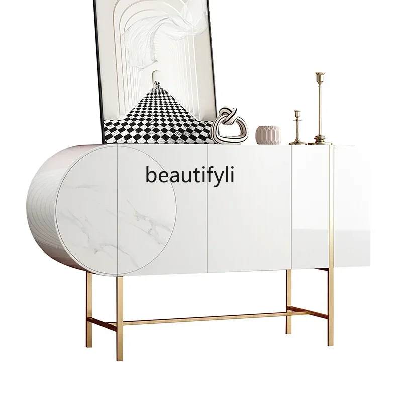 cqyLight luxury door cabinet Italian simple modern living room decorative cabinet home locker home