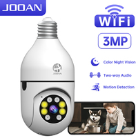 JOOAN E27 Bulb Surveillance Camera Home PTZ IP Camera Color Night Auto Tracking Security Camera Smart WiFi Baby Monitor