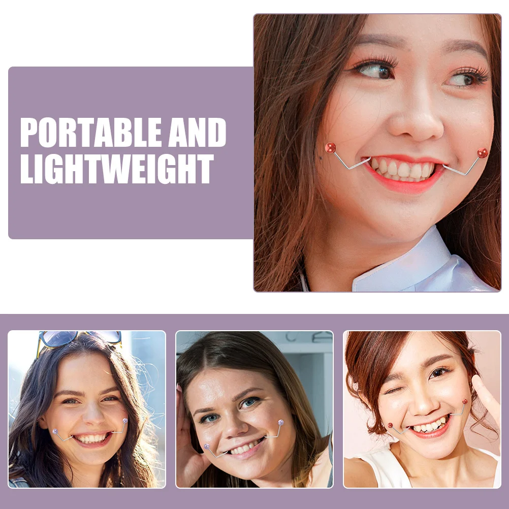 2 Paar Gesichts-Grübchenmacher-Trainer für Frauen, tragbarer Wangenverstärker, natürliche Grübchen, Gesichtstrainer, Grübchenmacher