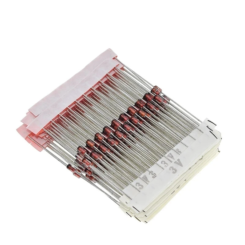 ABYL 250 PCS 1 W Diodo Zener Kit Sortido 3 V-33 V, 25 Valores Conjunto Sortido, Componente Eletrônico Kit DIY 1N47
