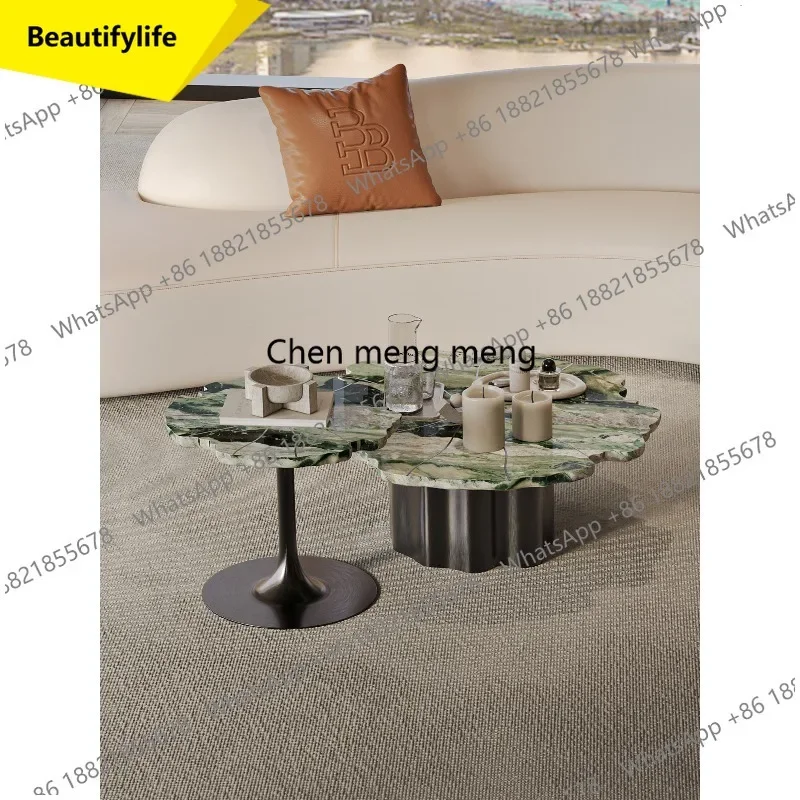 BBB Villa luxury stone whole house supporting large apartment, Italian light luxury coffee table