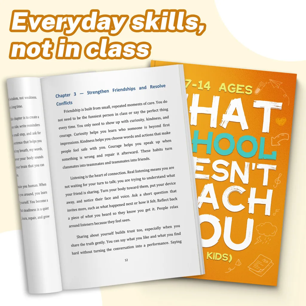 What School Doesn’t Teach You — Life Skills & Emotional Intelligence Guide for Children | Build Confidence, Independence