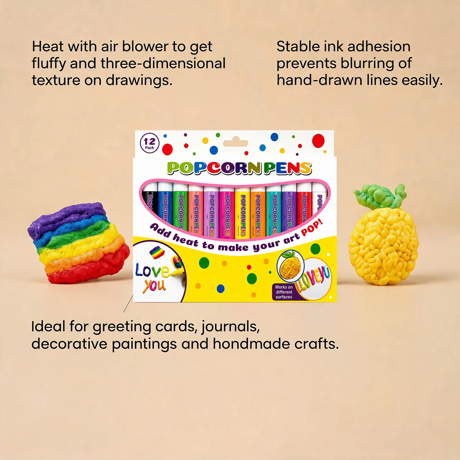 12 Colors Magic Puffy Paint Pe - Art And Craft With Paint ulasan dan harga