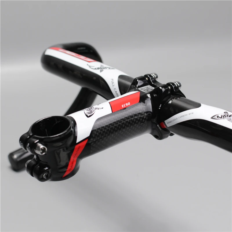 Mostek rowerowy górski karbon aluminium stop karbonowy mostki rowerowe szosowe 3K 28.6-31.8MM 6 stopni akcesoria rowerowe specyficzne — zdjęcie 3