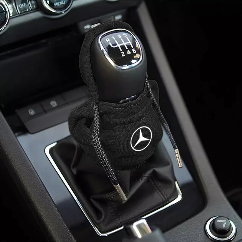 Hoodie Car Gear Shift Knob Cover Fashion Gearshift Handle Decorative For Mercedes Benz A E C G M R S Class W176 W204 W212 GLC