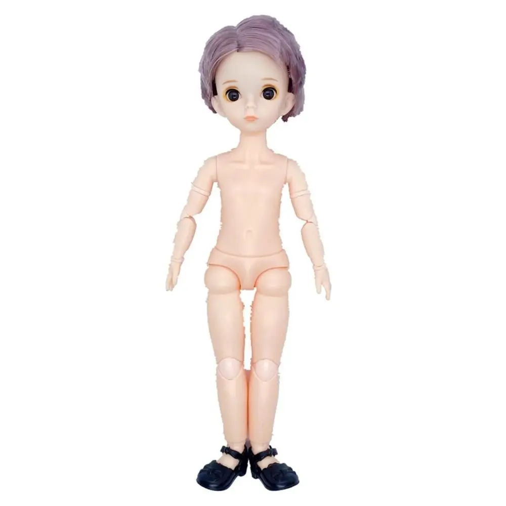 Girls With Hair Boys 3D Eyes Dress Up 1/6 Jointed Swivel 30cm Joints Collocation