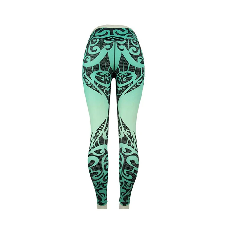 Print Yoga Pants Women Unique Fitness Workout Sports Running Leggings Sexy Push Up Gym Wear Elastic Slim