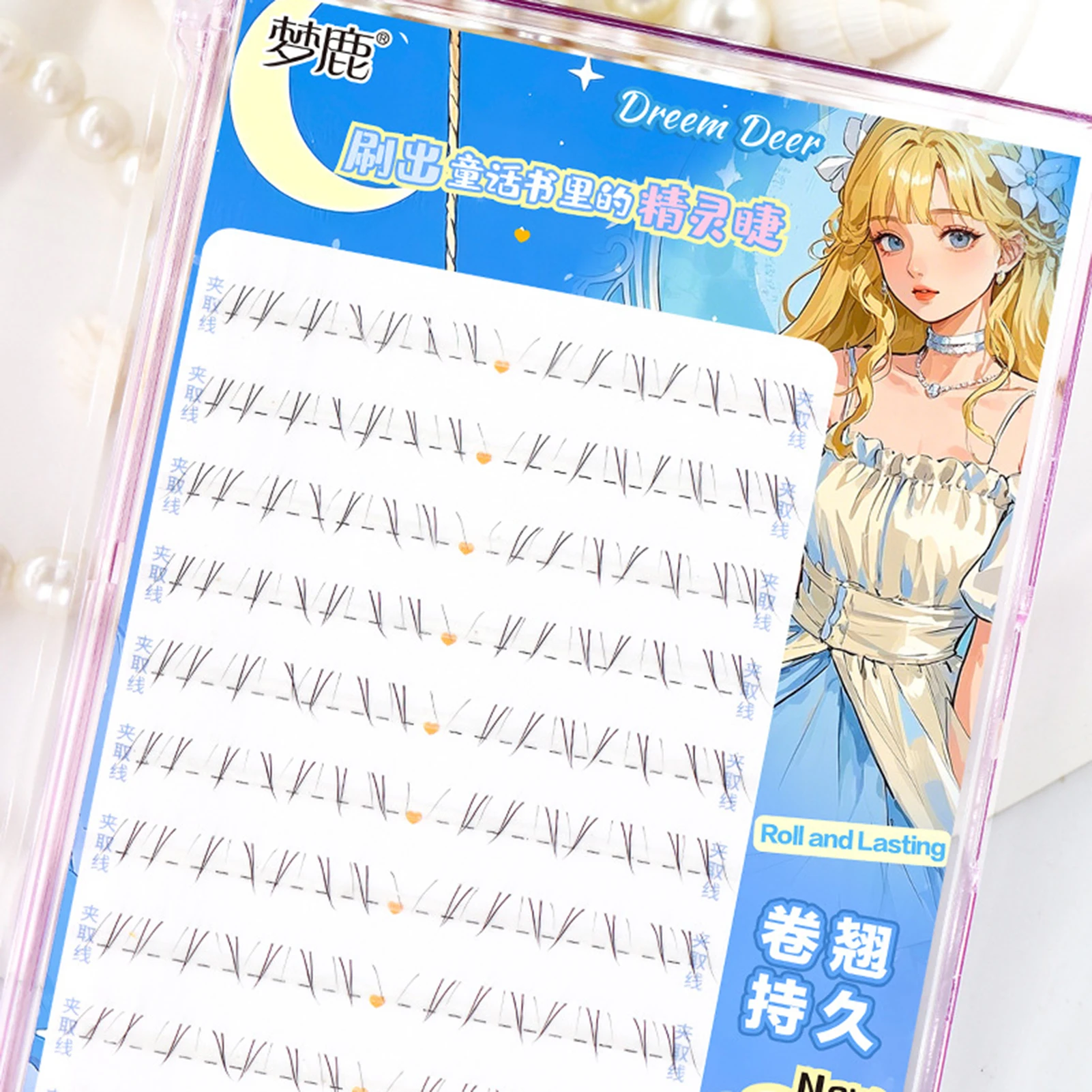 10rows Curling Lower Eyelashes - огляд і ціна Eyelash Extension In Chinese