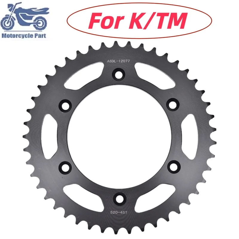 

520-45T Motorcycle Rear Sprocket For K/TM 790 890 Adventure 200 250 300 EXC SX XC-W 350 EXC-F XC-F 200EXC 250EXC 300EXC 350EXC-F