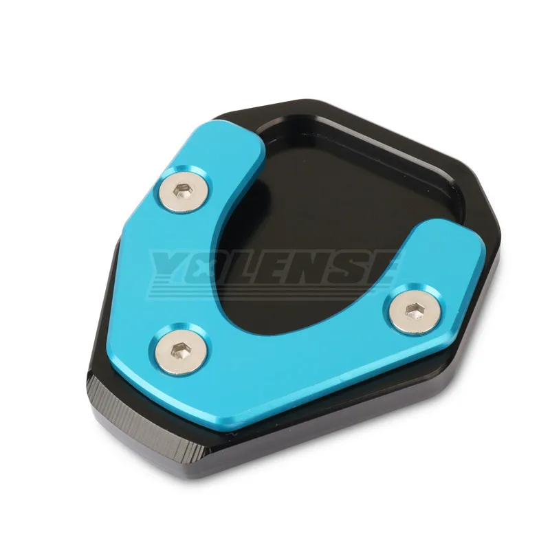 Motorcycle CNC Kickstand Foot Side Stand Extension Pad Support Plate Enlarge For 675SR-R 675SR SR675 675 SR 2024 2025