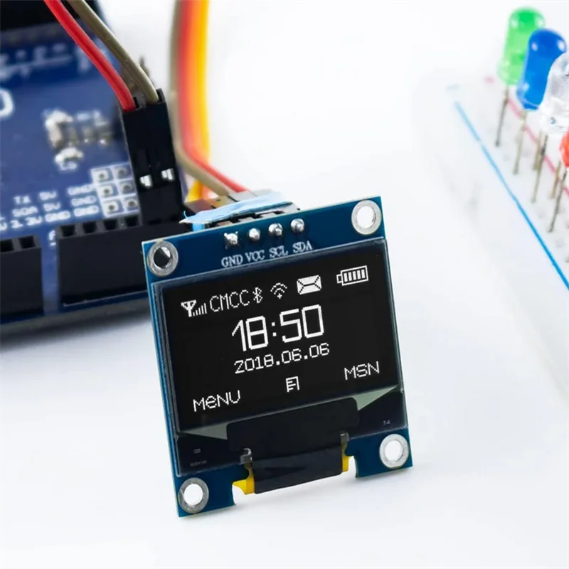 0.96 Inch blue yellow OLED I2C IIC Display Module 12864 128x64 Pixel SSD1306 Mini Self-Luminous OLED Screen Board for arduino