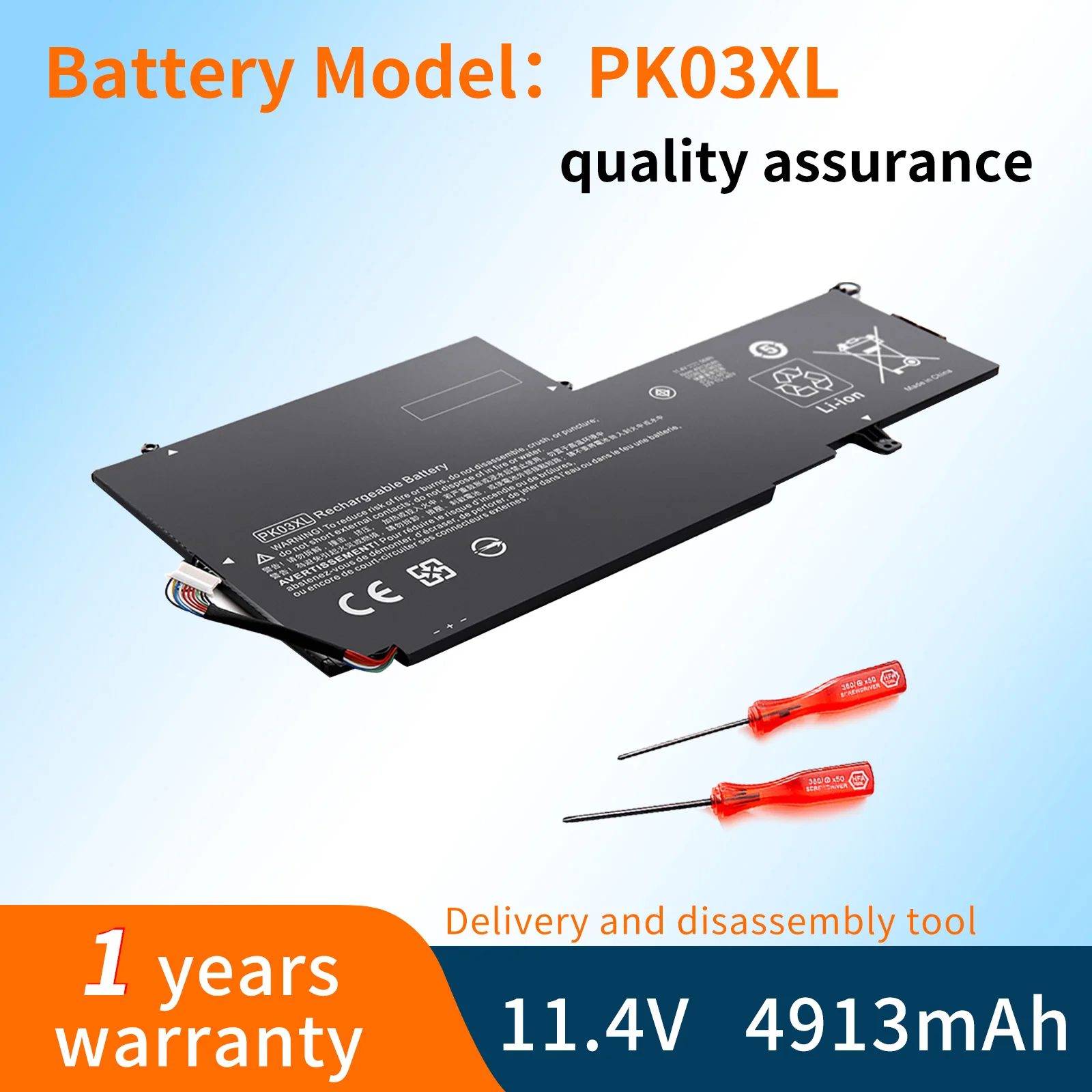 

BVBH Laptop Battery PK03XL 11.4V 56Wh For Pro X360 G1 G2 Spectre 13 TPN-Q157 HSTNN-DB6S 788237-2C1 788237-2C2 6789116-005