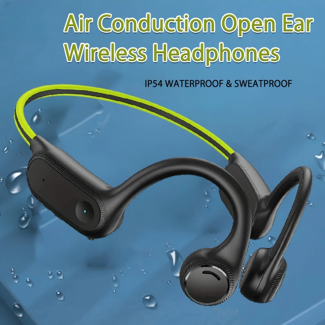 OKCSC Air Conduction Running Earphones Open Ear Wireless Headphones With Noise Canceling 5.2 Bluetooth Stereo Sports Earphones