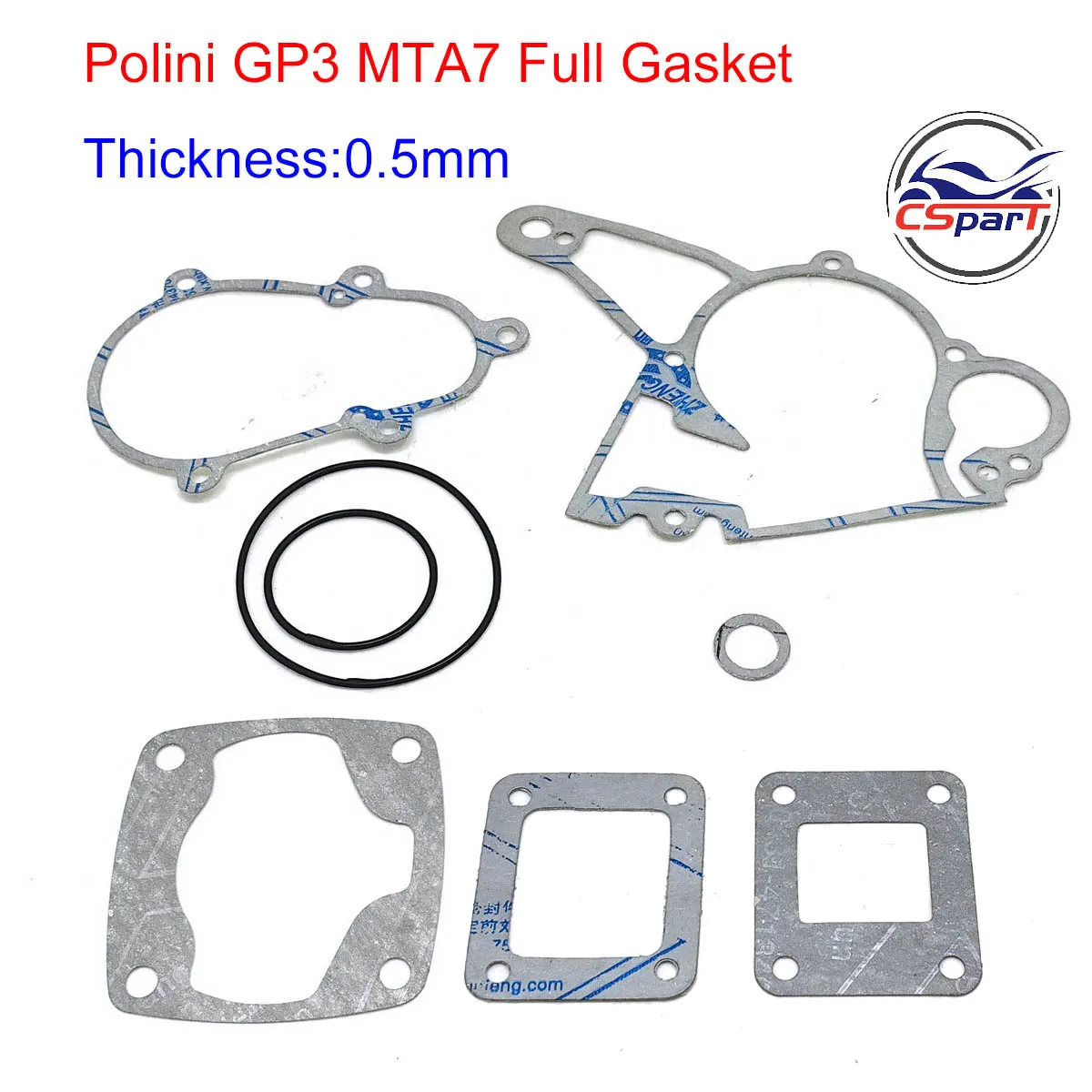 Gasket and Rubber Seal for 39CC 49CC Polini GP3  911 910 Water Cooled Engine