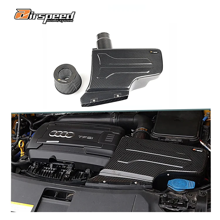 

Dry Carbon Fiber 3K Twill Carbon Car Engine System Air Intake Pipe Intake System Kits for AUDI Q3 2.0T