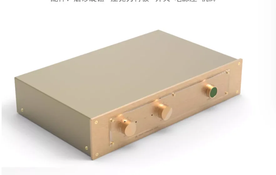 FM300A Gold Series All aluminum amplifier chassis / Preamplifier case / AMP Enclosure DIY box (440 *88*266mm)