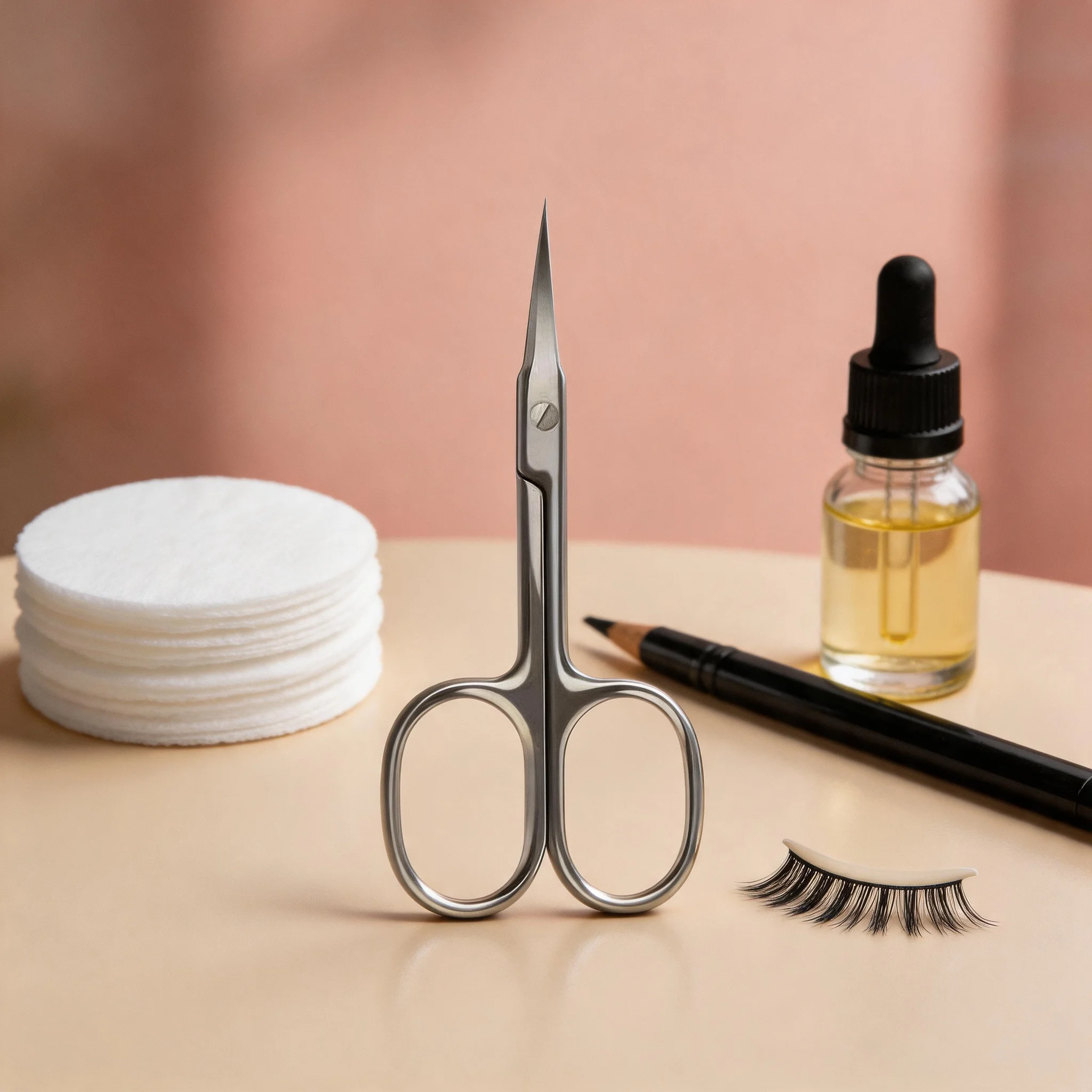 

1Pc Professional Cuticle Scissors, Ultra-Sharp Curved Tip Stainless Steel Nail & Beauty Shears, Multi-Purpose for Manicure, Eyebrows, Eyelashes & Dead Skin, Precise Grooming Tool for Salon & Home Use