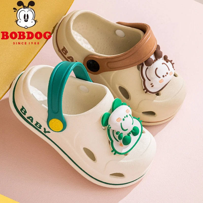 Bobdog-Sandalias antideslizantes para niños y niñas, zapatos de verano con dibujos animados, para viajes, novedad de 2024