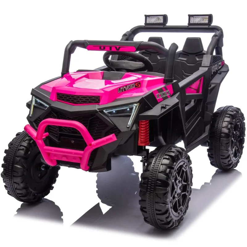 Kids Electric Ride On Car 4WD Off Road Toy Vehicle with Remote Control for Children Pink