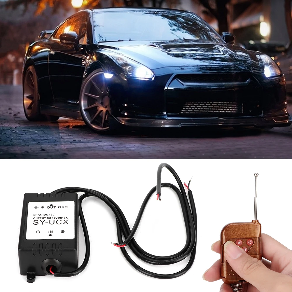 12V 1,5W Wireless Strobe Control Modul LED DRL Flash Controller System für Auto Motorrad Wireless Strobe Control