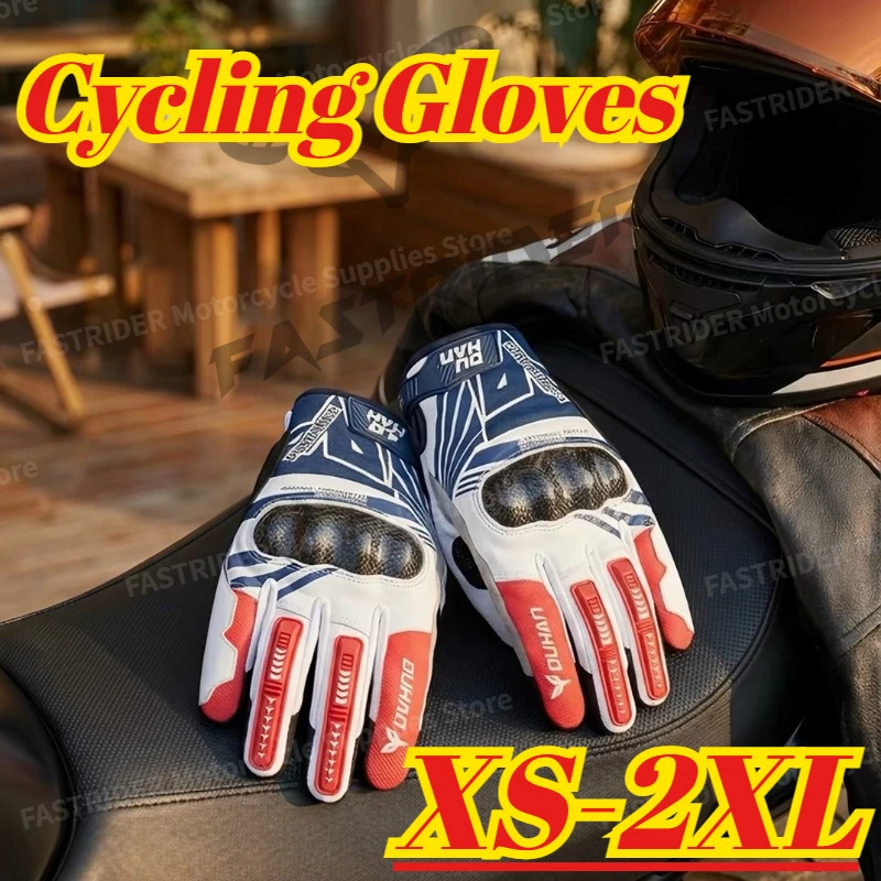 

Men's Women's Carbon Fiber Motorcycle Riding Gloves, Spring Summer Thin Breathable Anti-fall Non-slip Motorbike Gloves