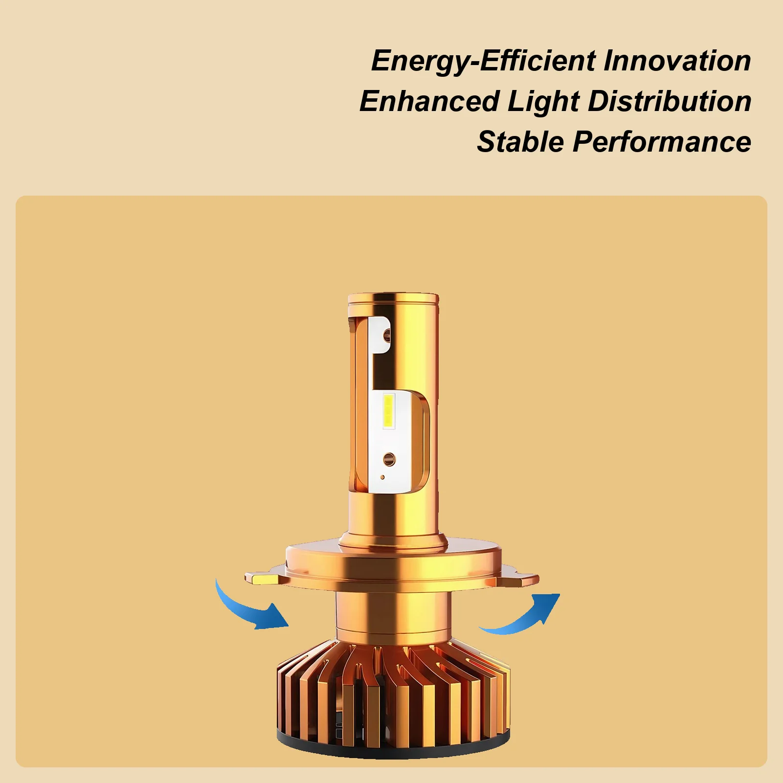 

Headlight Bulbs H4 Ultra Bright LED Headlight Automobile Headlamp For Automotive Vehicles Car Modification Enthusiasts