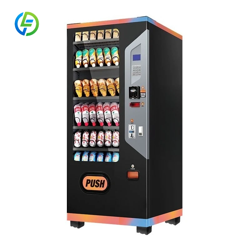 FL Customized Vertical Snack and Beverage Vending Machine Transparent Showcase Attracting Customers for Plaza