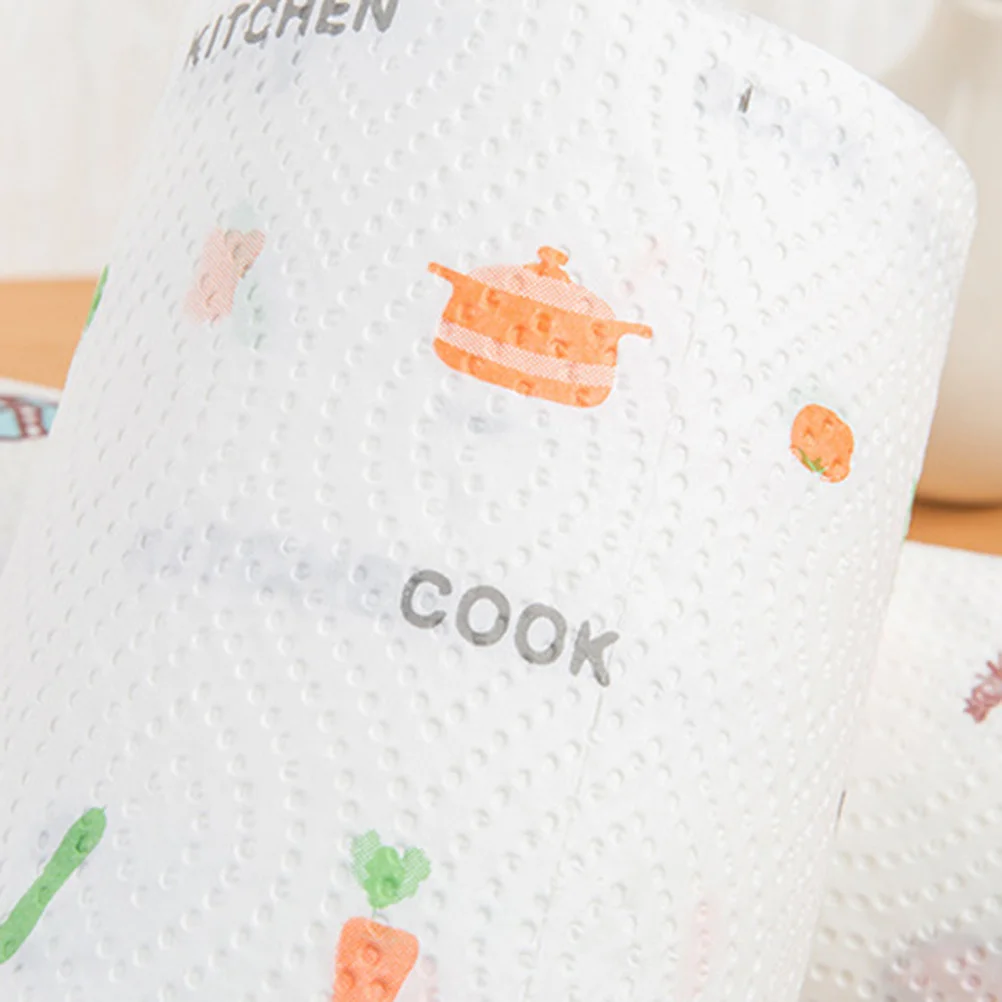 

2 Rolls Oil Absorption Paper Napkins High Quality Super Absorbent Tear Resistant Disposable Kitchen Roll Paper for Home Cleaning