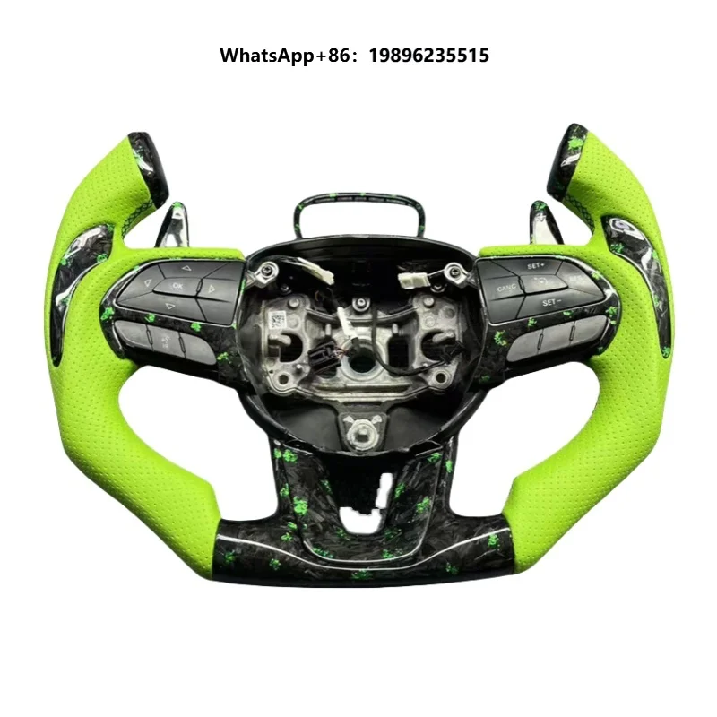 Real Forged Carbon Fiber Steering Wheel for  SRT 2015 2016