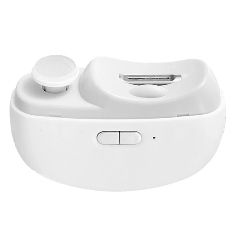 2 in 1 자동 손톱깎이 전기 손톱 다듬기기 조명 포함 여성 남성용 충전식 컴팩트 디자인