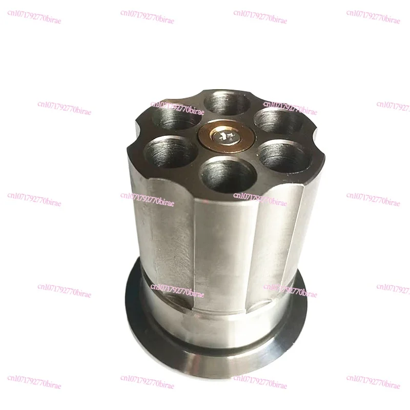 304 Stainless Steel Metal Bearing Rotating Revolver Bullet Pen Holder Pen Insert Multi-function Thickened Pen Holder