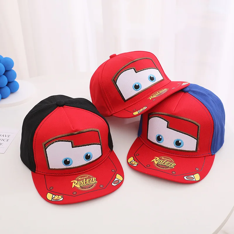 Boy Girl Baseball Cap Spring Summer Children Cute Hat Cartoon Pixar Cars Lightning McQueen 95 Kids Popular Hip Hop Snapback