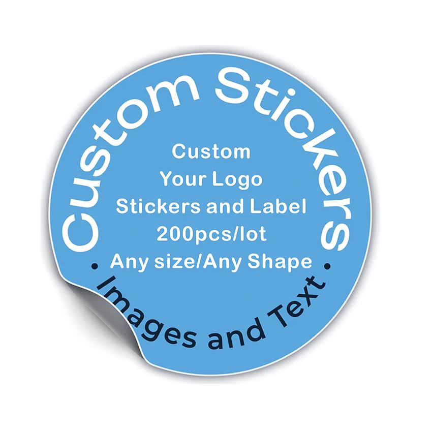 

Factory Custom Label Waterproof Self Adhesive Brand Custom Logo Sticker Business Label Adhesive Packaging Label Stickers