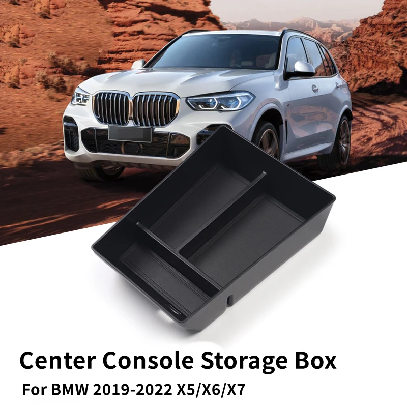 

Center Console Organizer For BMW 19-22 X5 G05 X6 G06 X7 G07 Multifunction Central Armrest Storage Box Stowing Tidying Accessorie