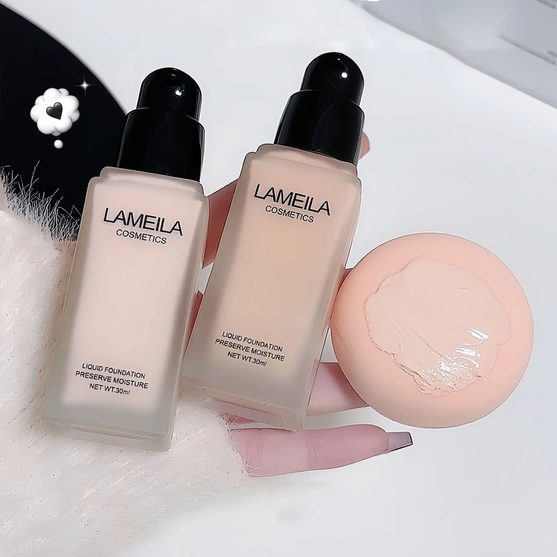 

Moisture Clear Foundation Moisturizing Concealer Nude Makeup Student Pseudo-Pigmented Hold Makeup