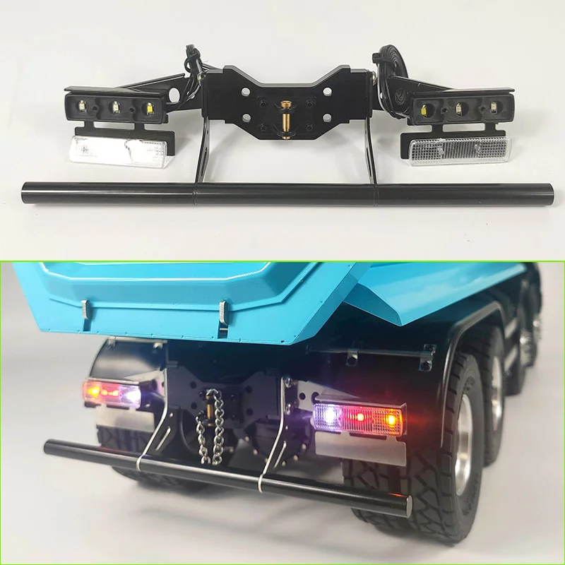 

Metal Simulation Tail Boom Tail Light Set for 1/14 Tamiya RC Truck SCANIA 770S R620 VOLVO BENZ Arocs MAN TGX Car Accessories
