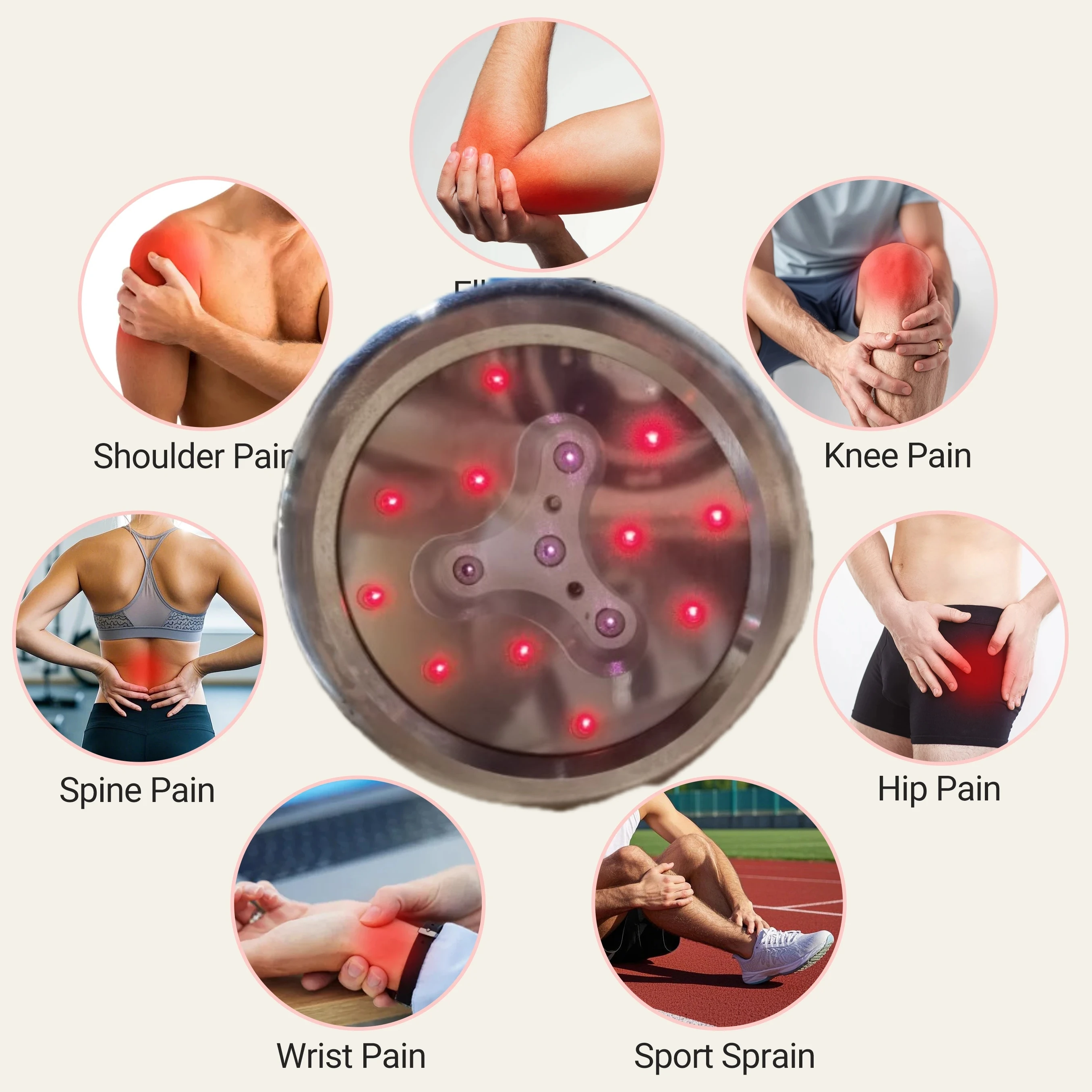 

1055mW High Power Red Light Device for Arthritis Pain Relief & Wound Healing Portable Physical Equipment