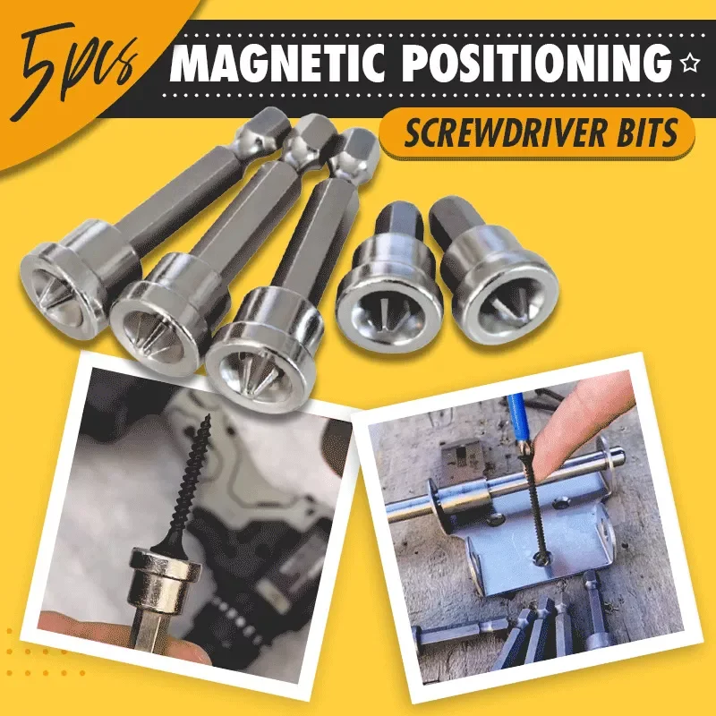 5/10PCS Positioning Screwdriver Bits 25/50MM Woodworking Screw Hexagonal Positioning Anti-slip Magnetic Bits Dropshipping